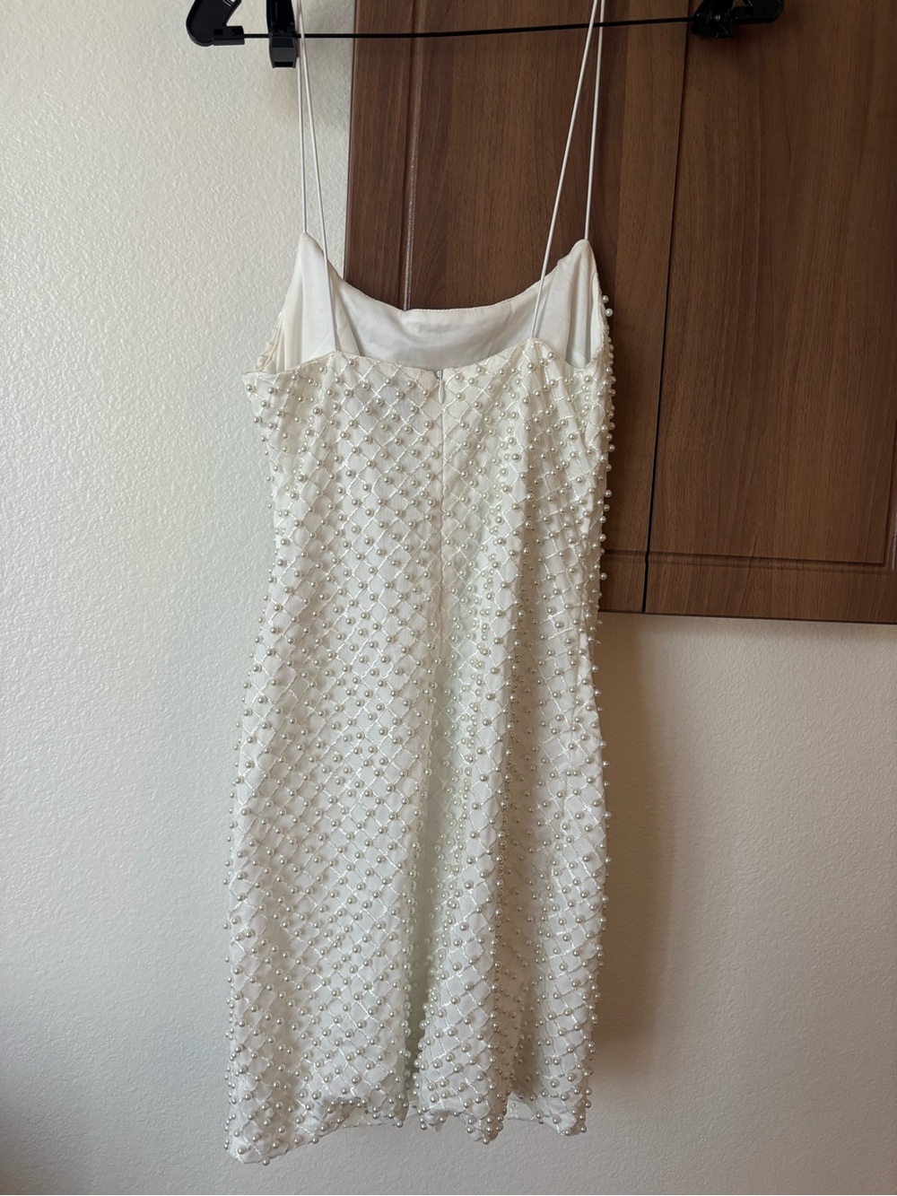 Pearl - Beaded Spaghetti-Strap Mini Dress - Picture 3 of 3